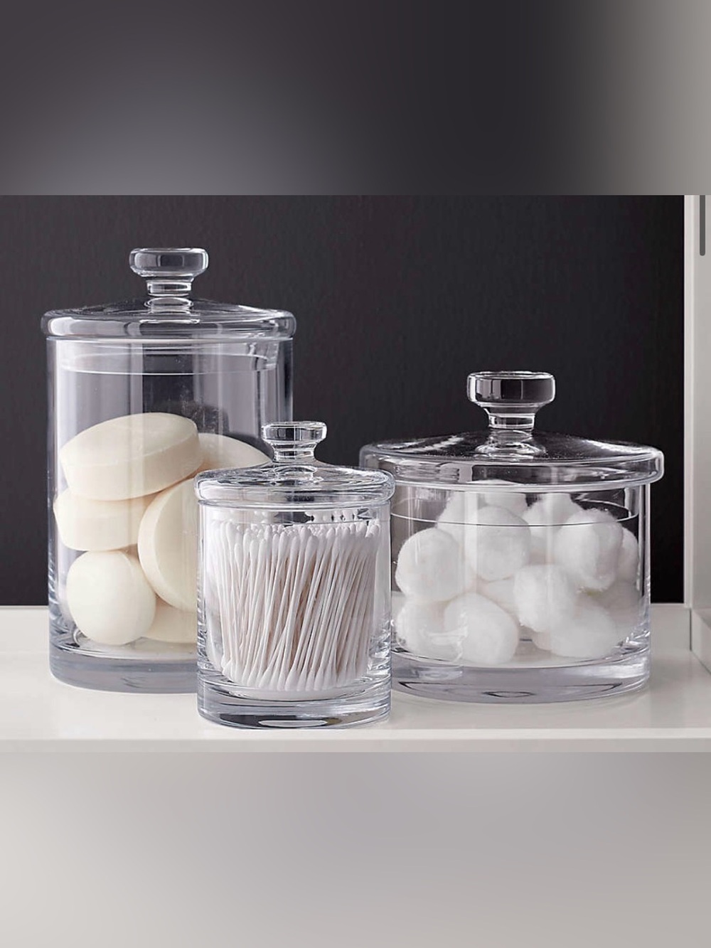 Crate & Barrel Glass Canister Set - Picture 2 of 9